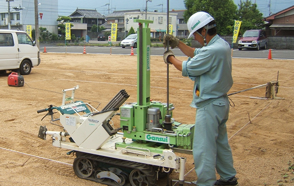 地盤調査 イメージ